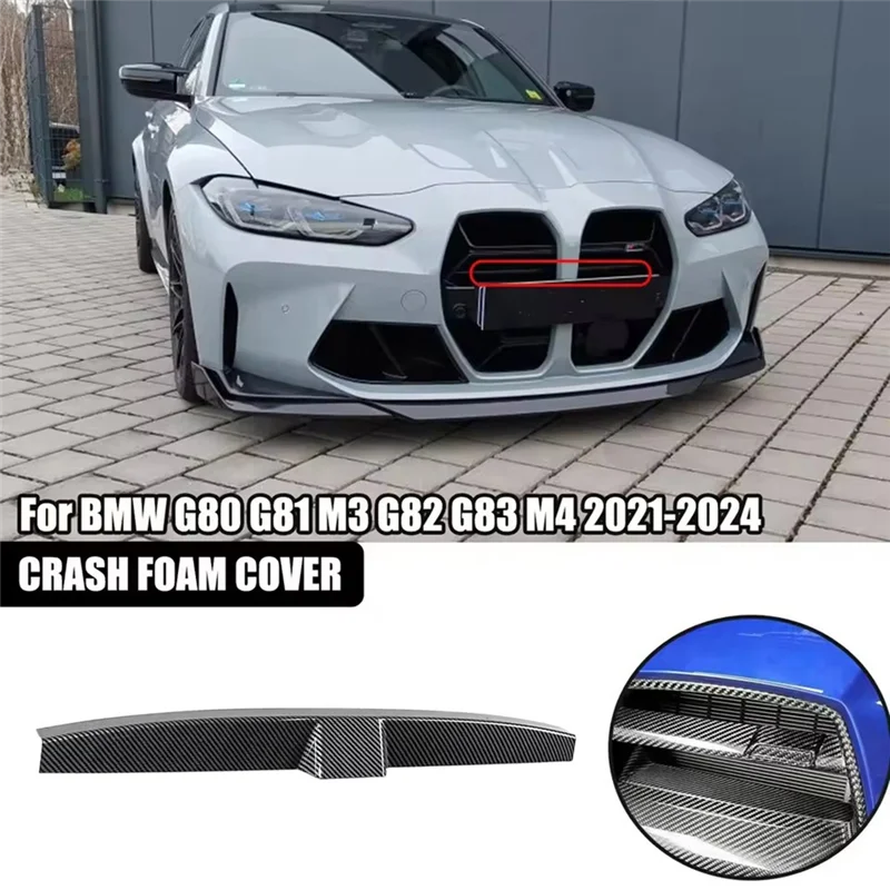 

Universall Front Bumper Crash Foam Cover Front Bumper Crash Foam Cover Trim For BMW G80 G81 M3 G82 G83 M4 Carbon Fiber Look
