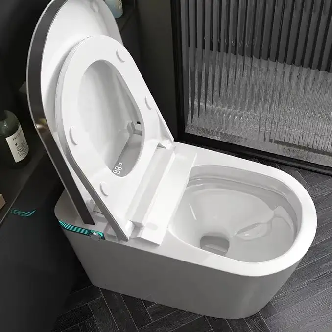 Ceramic Supplier One Piece Smart Toilet, Electronic Bidet WC with Intelligent Seat, Premium Sanitary Ware for Home Bathroom Use