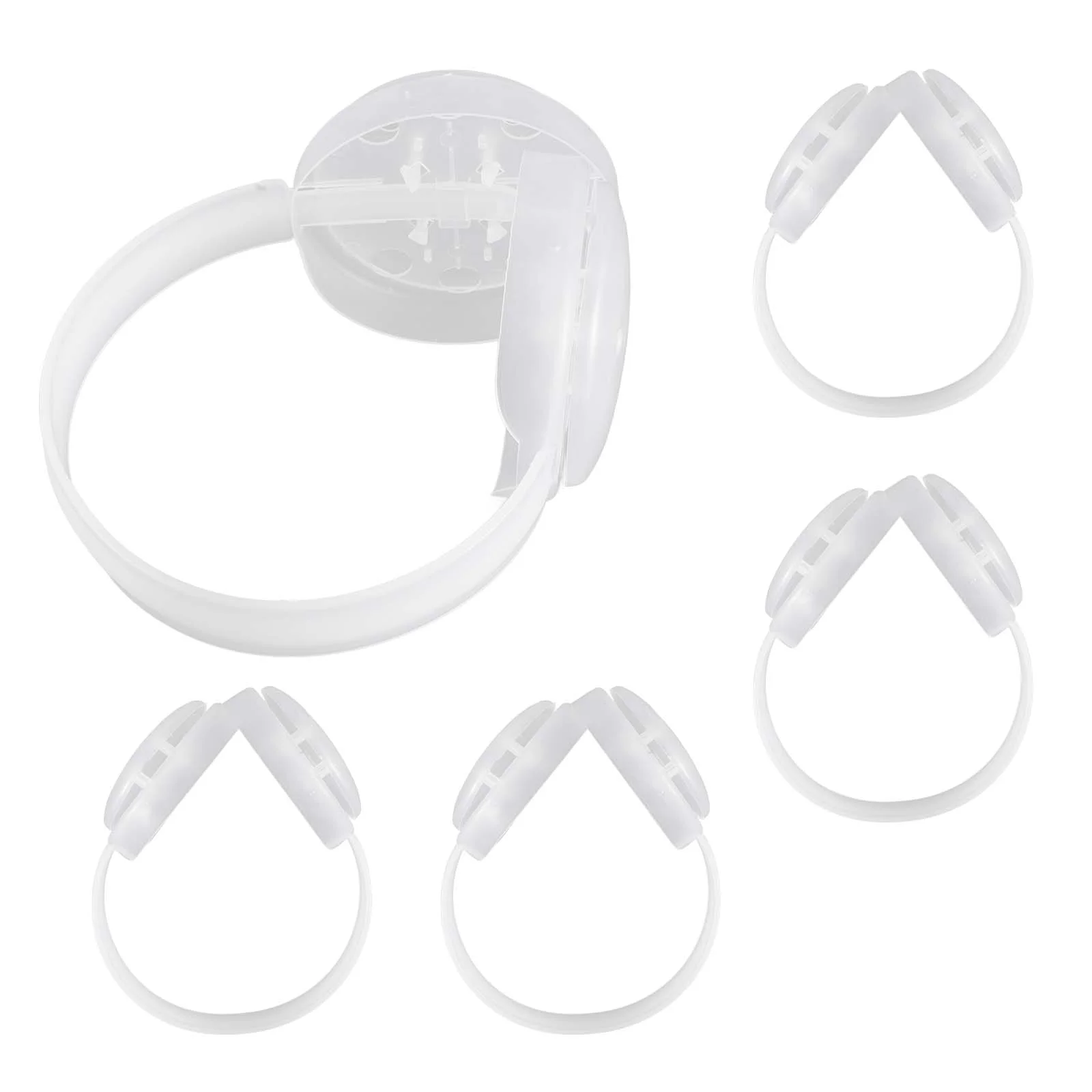 Kit de construction d'accessoires pour cache-oreilles, rallonges de sangle pour masque, clips en plastique derrière le cadre de support de tête, garder au chaud, 5 pièces