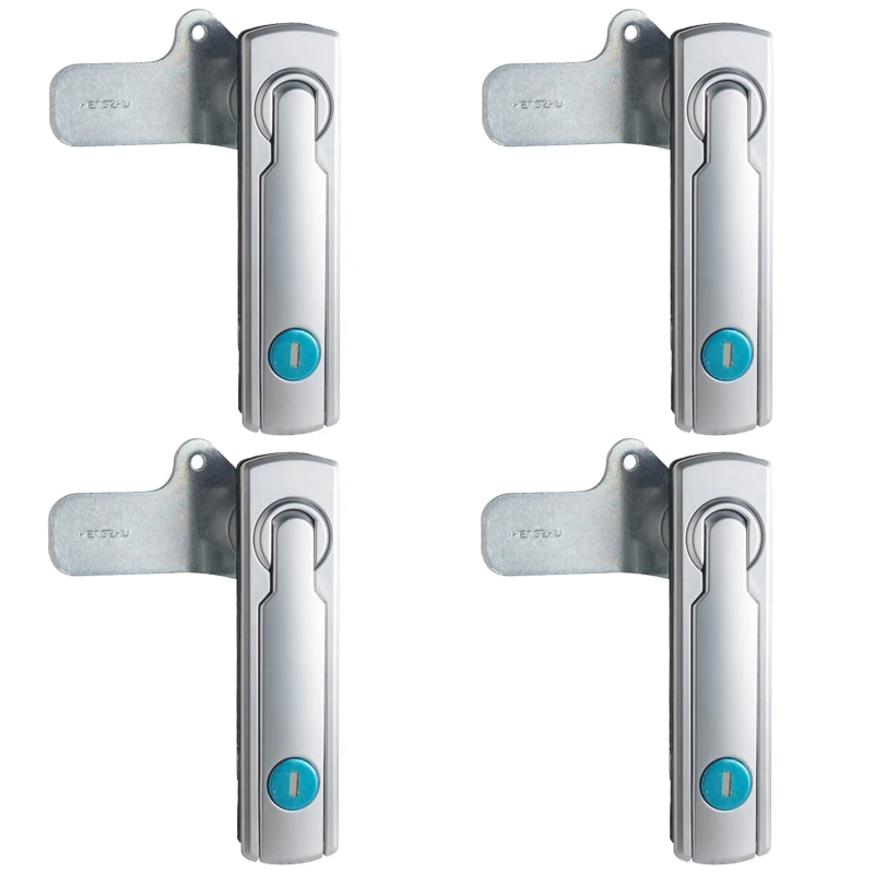 Nieuwe 5Pcs Zinklegering Industrie Machines Platte Chassic Lock Pop Up Type Verdeelkast Lock Schakelaar Elektrische Kastdeur slot + Sleutel