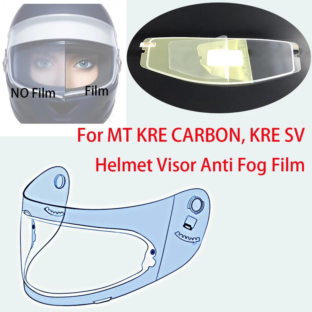 

Motorcycle Helmet Film Anti Fog Film Visor Shield Fog Resistant For MT KRE CARBON, KRE SV Lens Helmets