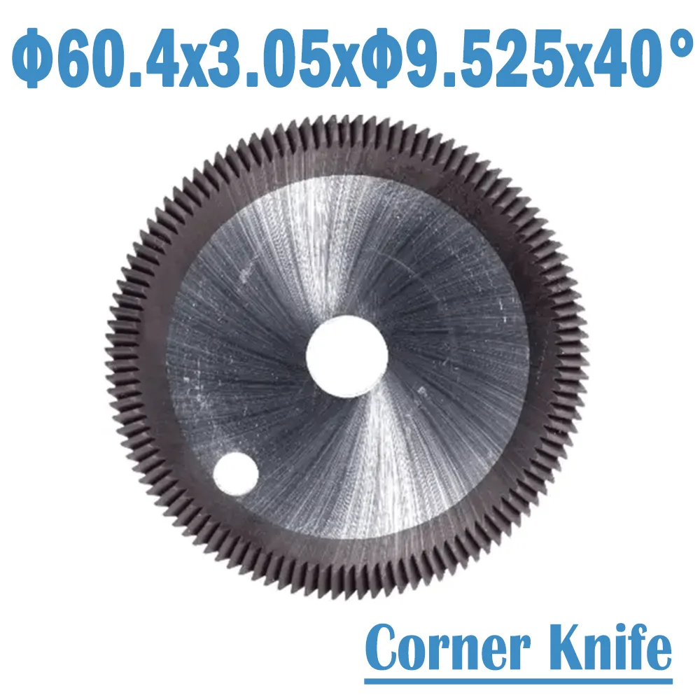 

Φ60.4x3.05xΦ9.525x40° Key Machine Cutter HSS M35 Corner Knife Angle Miling Cutter For Futura