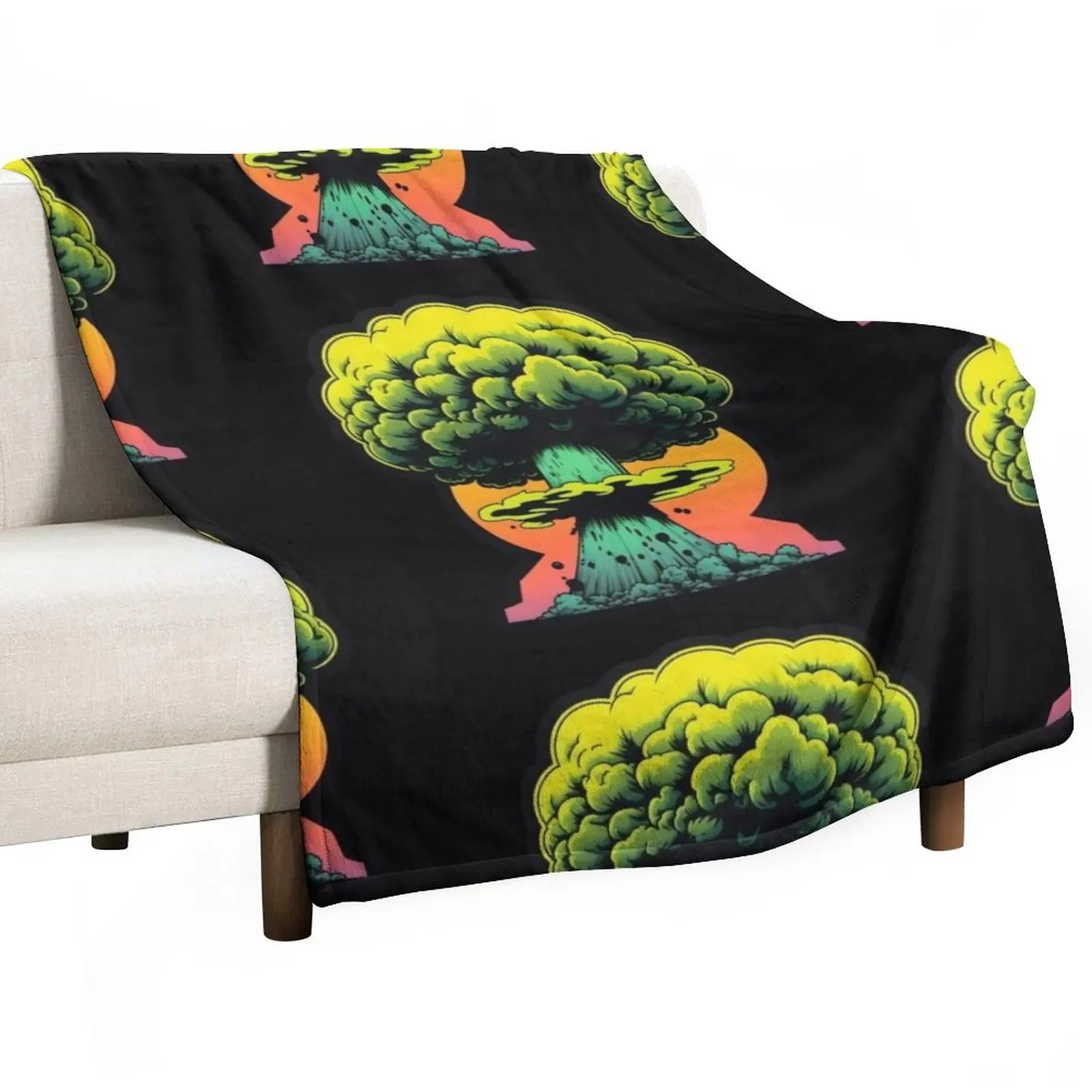 Nuclear Explosion WW3 Throw Blanket Sofa Quilt for babies Luxury Designer Blankets