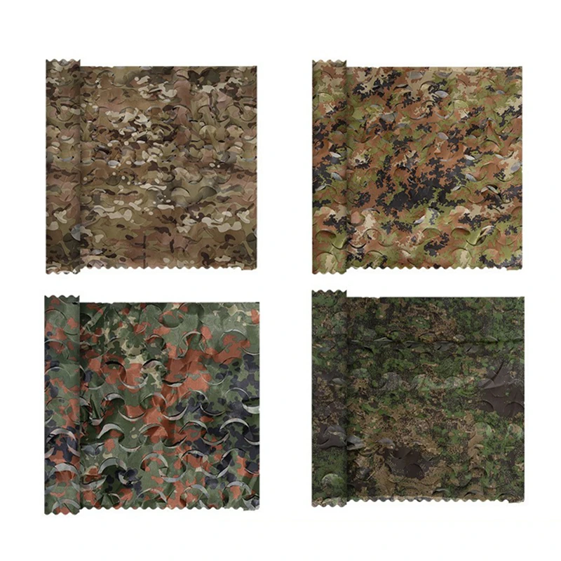 Lightweight Camouflage Net 150D Polyester Oxford Outdoor equitment Hunting Blind mesh Net Awning Tent accessories 1.5x2m 1.5x3m