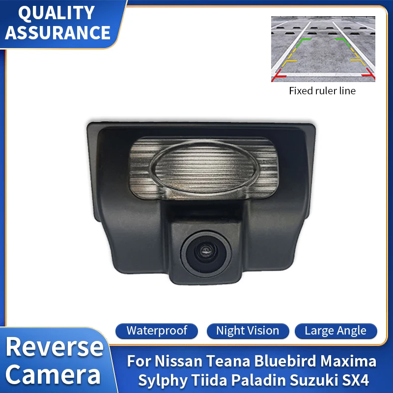 HD Waterproof Night Vision Rear View Reverse Camera for Nissan Teana Bluebird Maxima Sylphy Tiida Paladin Suzuki SX4