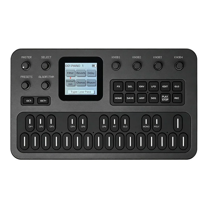 M-Vave Fm1 Portable Fm Synthesizer Effect Pedal 12h Battery 6-Operator 32-Algorithm 128 Presets Built-In Speaker in Stock