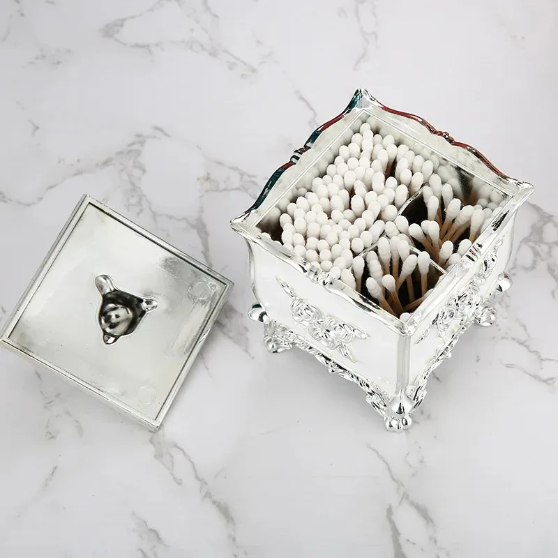 Scatola per stuzzicadenti europea casa soggiorno tavolino leggero scatola di tamponi di cotone di lusso creatività