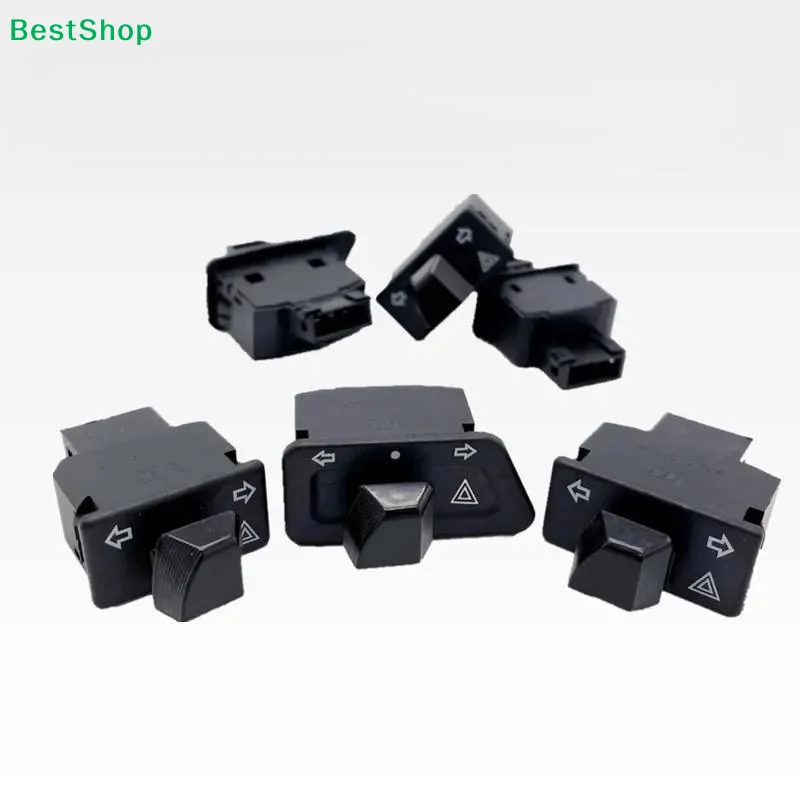 2Pcs 1Pc Motorcycle Turn Light Start Switch Double Flash Switch Scooter Moped Emergency Button for   Accessories