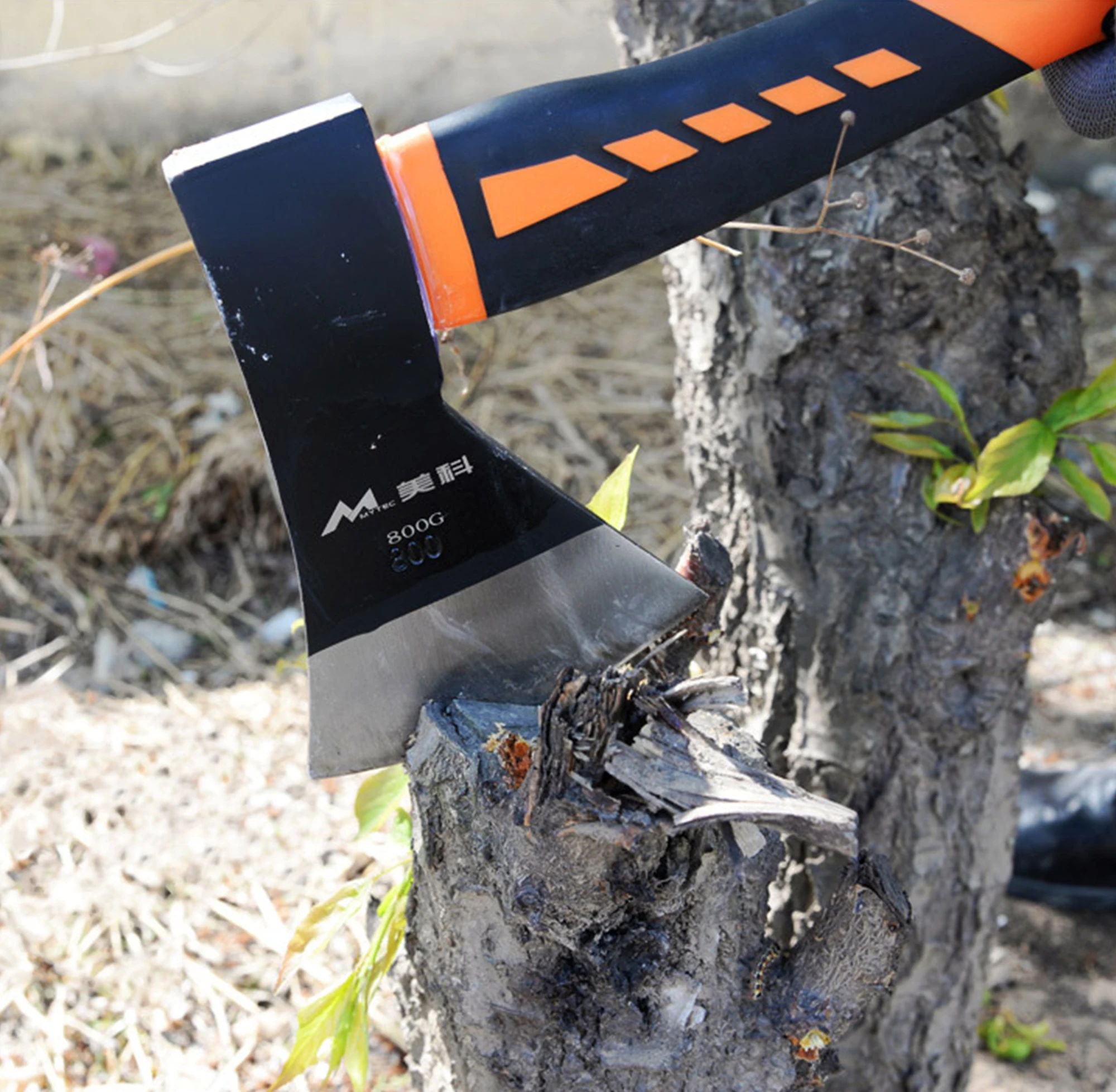 فأس تقسيم من الفولاذ عالي الكربون للحطب والتخييم والسجلات - فتحة متينة لجميع الأغراض #3