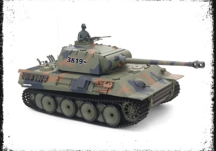 大型ドイツ軍タイガー遠隔操作戦車玩具（BB弾発射機能付き）：趣味のためのRC戦車車両