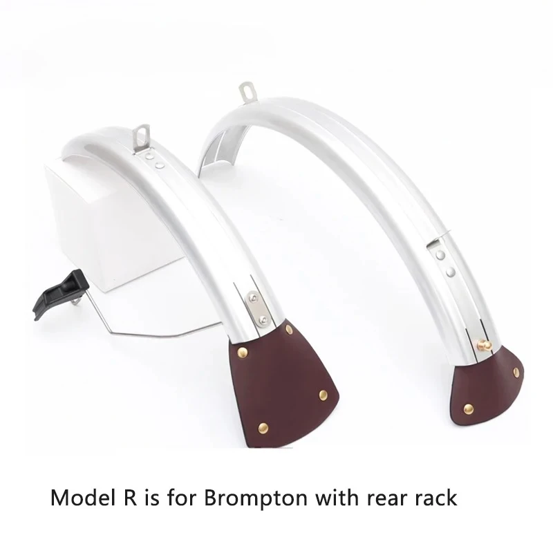 Bike Fenders Suit Front Rear Bicycle Mudguard With Easy Wheel for Brompton 3Sixty Folding Bike L/R Type