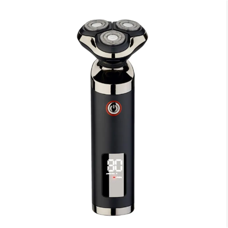 남성용 습식 건식 3D 면도기, 세탁 가능한 남성용 클로즈 면도기, 빠른 충전기, 플로팅 로터리 페이스 그루밍 이발