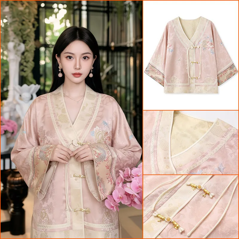 

2026 New High-end National Style Heavy Industry Embroidery New Chinese Style Fashion Temperament Women Coat