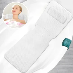 Bathtub Mat Full Body Bath Mat Pillow 30 Non-slip Shower Suction Cup spa SPA Neck Head Neck Rest Massage Bathroom