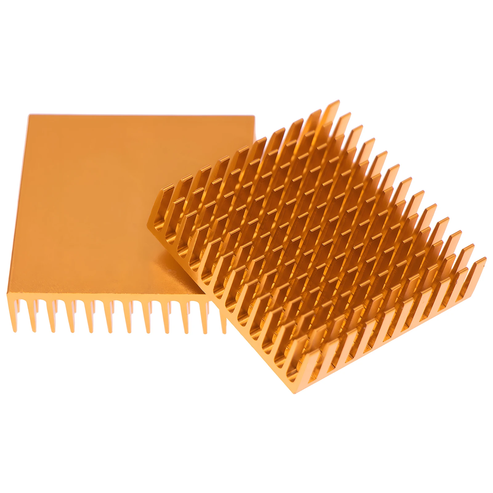 10Pcs Aluminum Radiator IC Heat Sink Slotting Heatsink for Electronic Chip Cool Pads 22x22x10/28x28x6/28x28x20/40x40x11mm