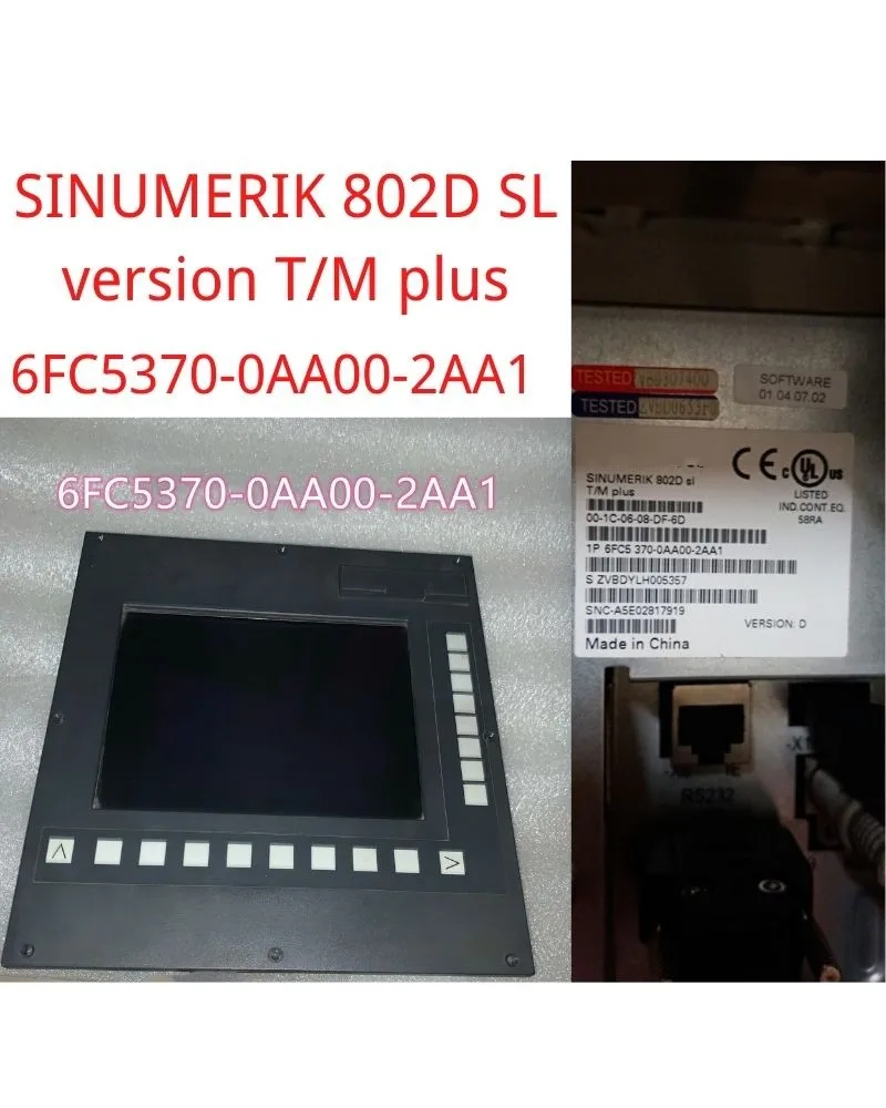 

6FC5370-0AA00-2AA1 SINUMERIK 802D sl version T/M plus CNC operator panel complete with NC, PLC, HMI part 6FC5370 0AA00 2AA1