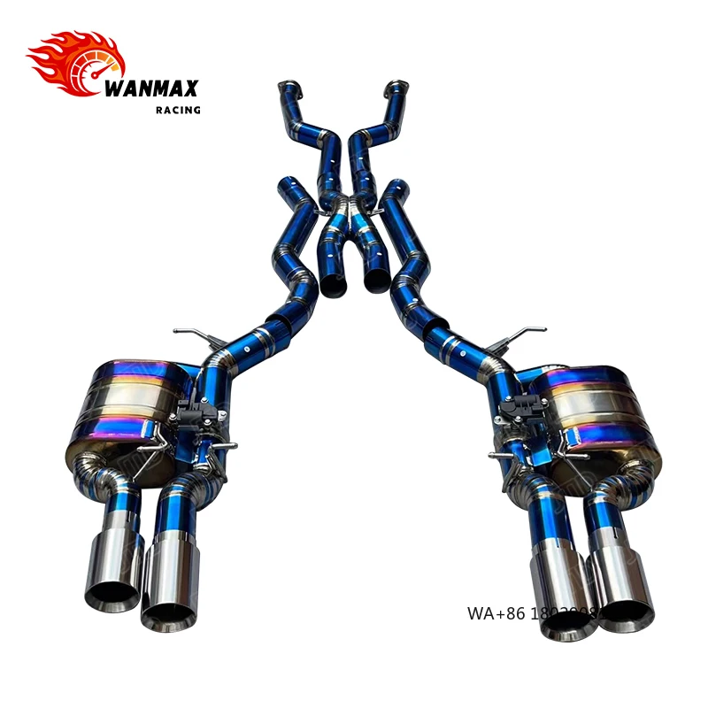 

Titanium Alloy Catback Muffler Exhaust System for 2006 E63 M6 5.0 L S85 V10 Exhaust Equal Length