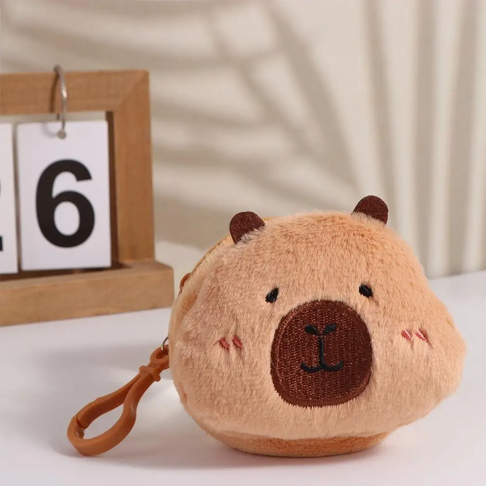 

Кошелек с капибарой на молнии, кошелек, сумка для денег, сумка с подвеской, сумка-кошелек с капибарой и брелоком, защитный чехол с подвеской