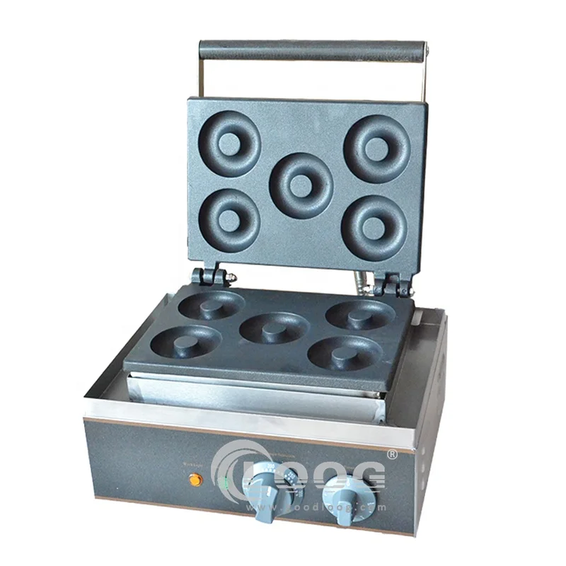 Popular Commercial 5-hole 1550W Nonstick Mini Donut Maker Electric Doughnut Machine