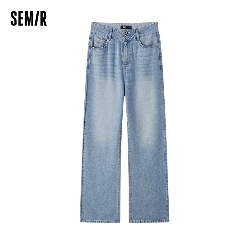 Semir Jeans For Women Cool And Wide-Leg Pants New In 2024 Summer High-Waisted Long Pants