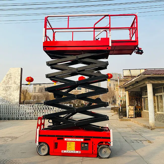 

6-14m Working Height Automatic Hydraulic Scissor Aerial Work Platform Lift Self Propelled Electric Scissor Lift Scaffolding