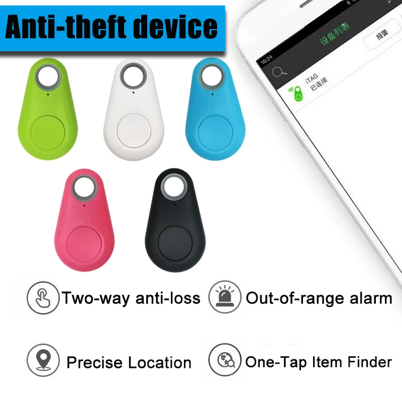 

Мини GPS-трекер для собак, Bluetooth GPS-трекер, функция сигнализации против потери, подходит для детских рюкзаков, кошельков и ключей