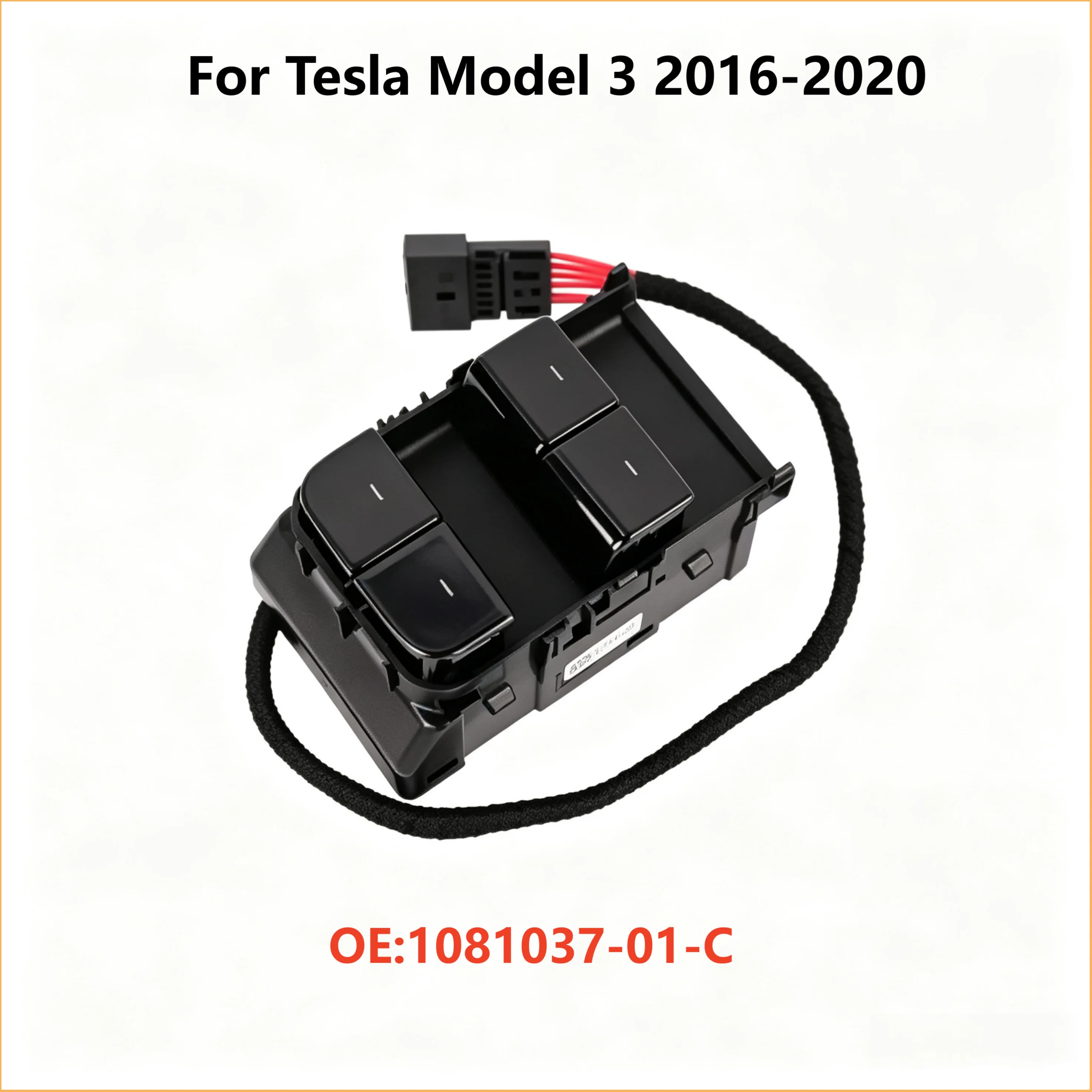 Front Left Power Window Switch 1081037-01-F 1081037-01-C For Tesla Model 3 2016-2020 Electric Glass Lift Control Button