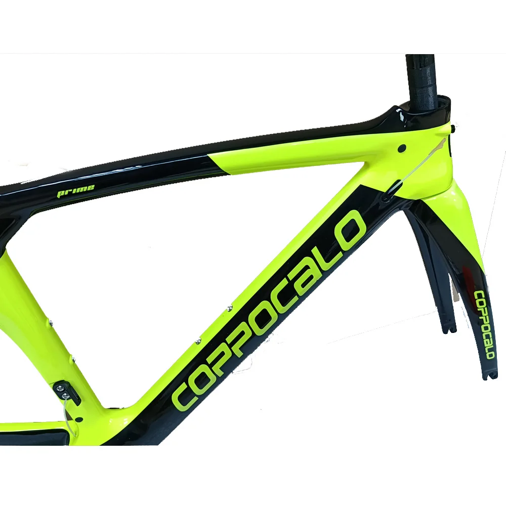 

16 Colors Traditional V Brake Carbon Bicycle Frame Black Yellow Glossy Carbon Road Bike Frameset