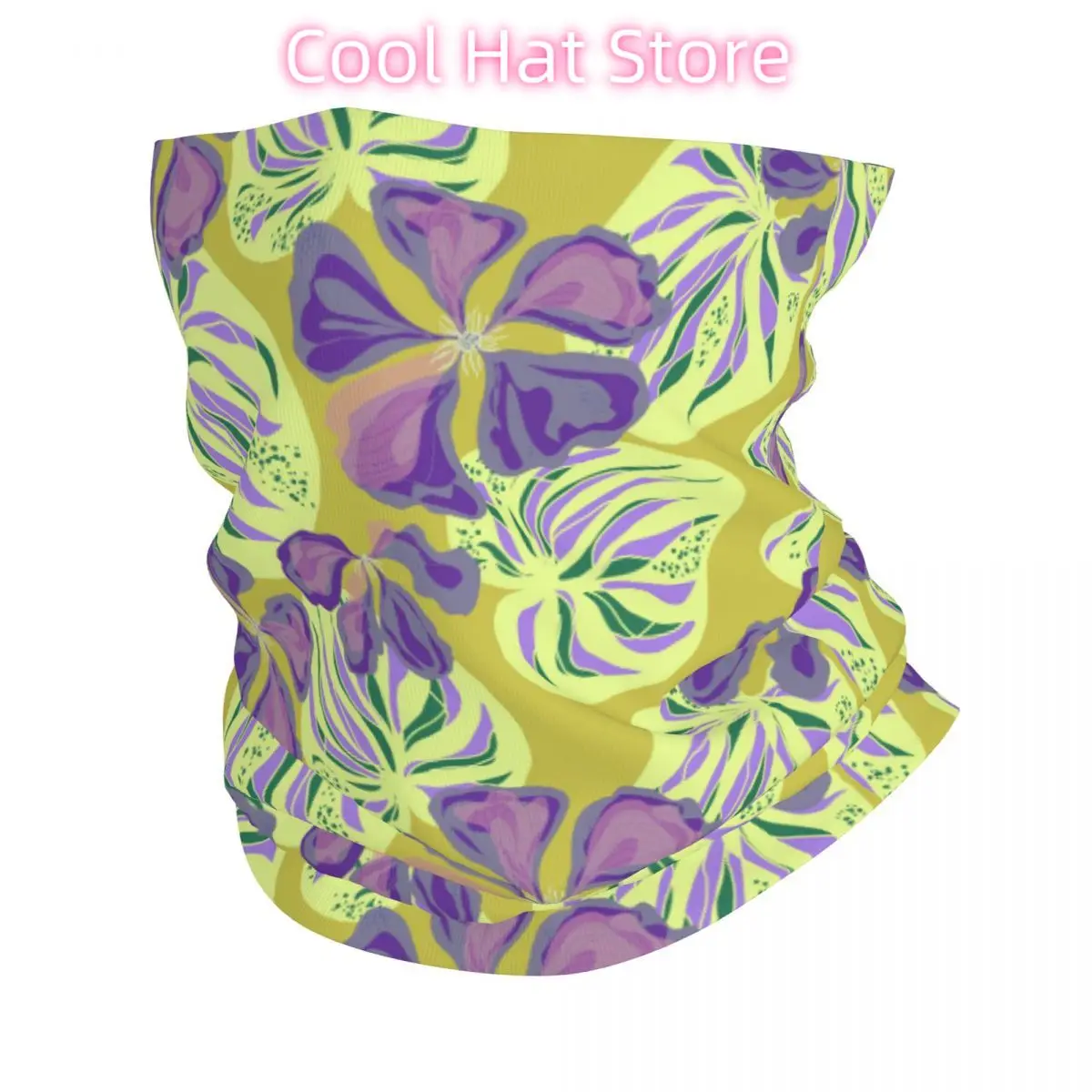 Flower Illustration (2) Scarf Neckerchief Neck Face Mask Polyester