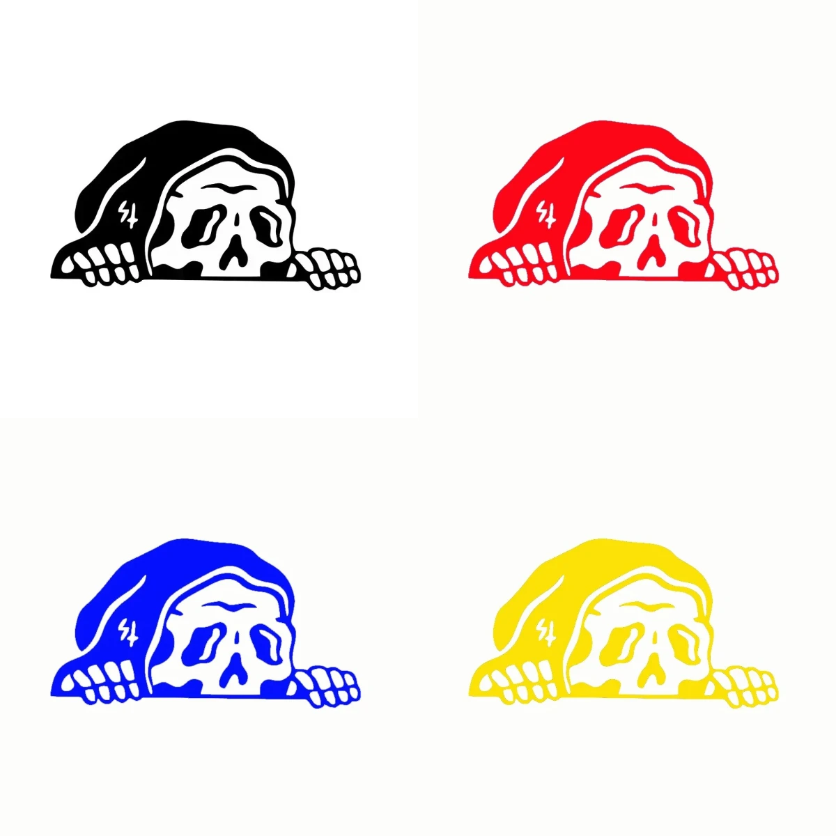 

Skeleton Car Stickers Halloween Vinyl Decals Waterproof Windshield Window Body Spooky Auto Decor
