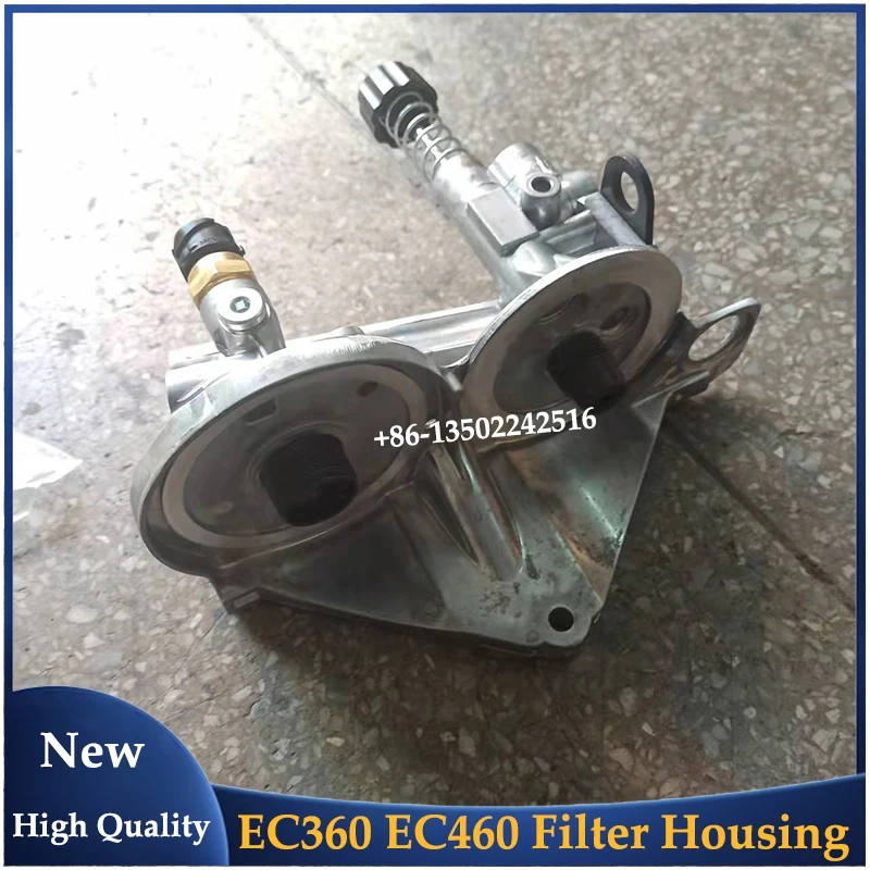 VOE21900852 VOE21023287 EC360 EC460 Excavator Fuel Filter Housing with Sensor 21900852 21023287