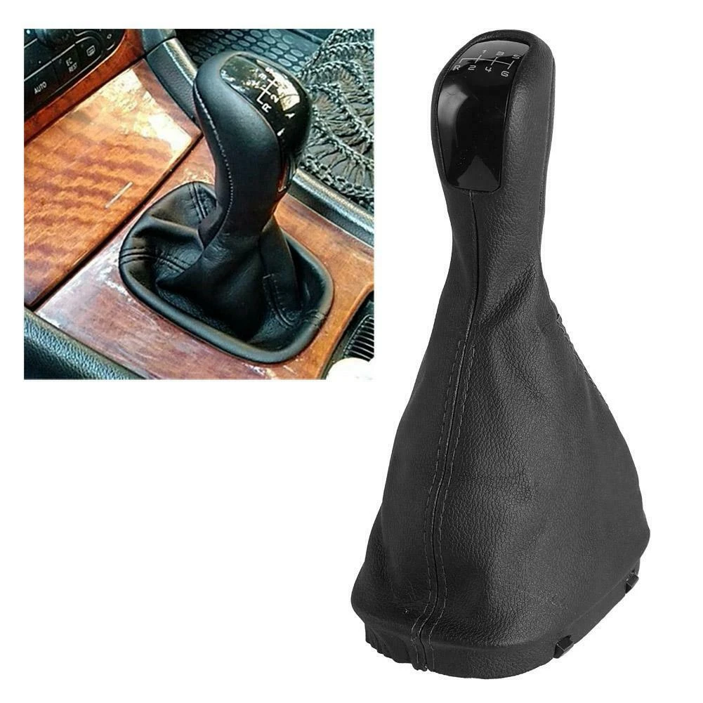 N31R_étui en Cuir de Pommeau de Levier de Vitesses à 6 Vitesses pour Mercedes-Benz Classe C D5F4 W203 #5
