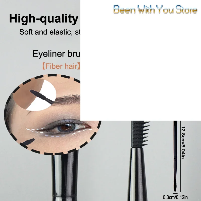 블레이드 아이라이너 브러쉬 얇고 가는 각도 사선 실리콘 눈썹 브러쉬 눈 밑 정밀 디테일 브러쉬 메이크업 뷰티 도구