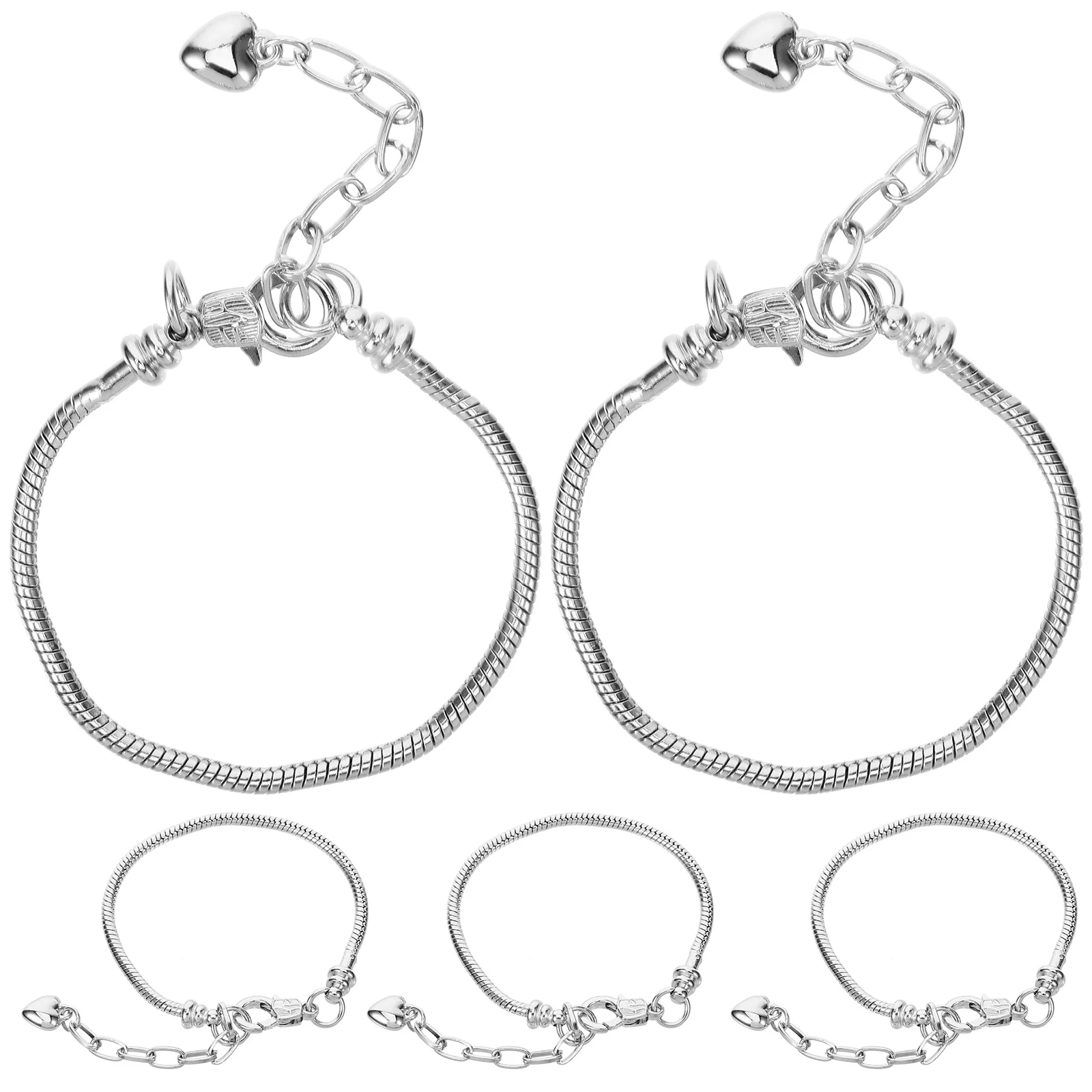 

5Pcs Snake Bone Chain Metal Bracelets Durable Adjustable Decorative Bracelets for Women Fashion Jewelry Gifts Snake Bone Chains