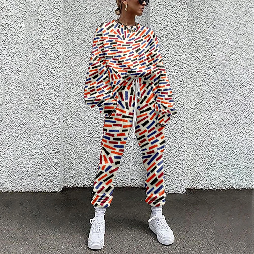 

SOJINM Women Suit Streetwear Set Women Tracksuit sweatpants 2 Piece Set Suit Outfits Print Casual Sport sudaderas Clothing 2XL