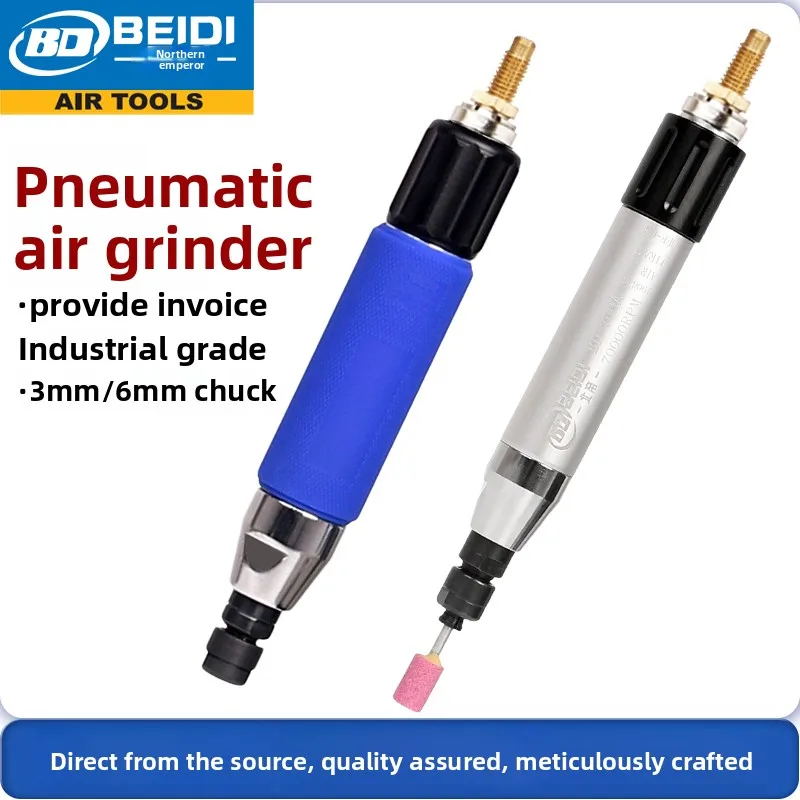 Taiwan Bei Di Pneumatic Air Grinding Pen Pneumatic Polishing Pen Pneumatic Engraving Pen Mold Grinding Tool 3mm 6mm Collet