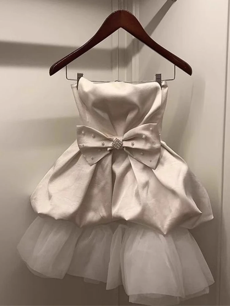 YUEYANG Women Patchwork Mini Dress 4