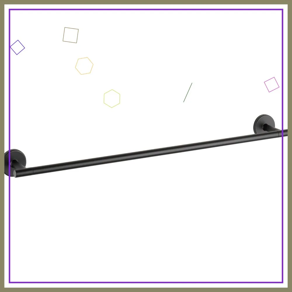 

Матовый черный настенный держатель для полотенец, 24 дюйма, аксессуар для ванной комнаты в современном стиле