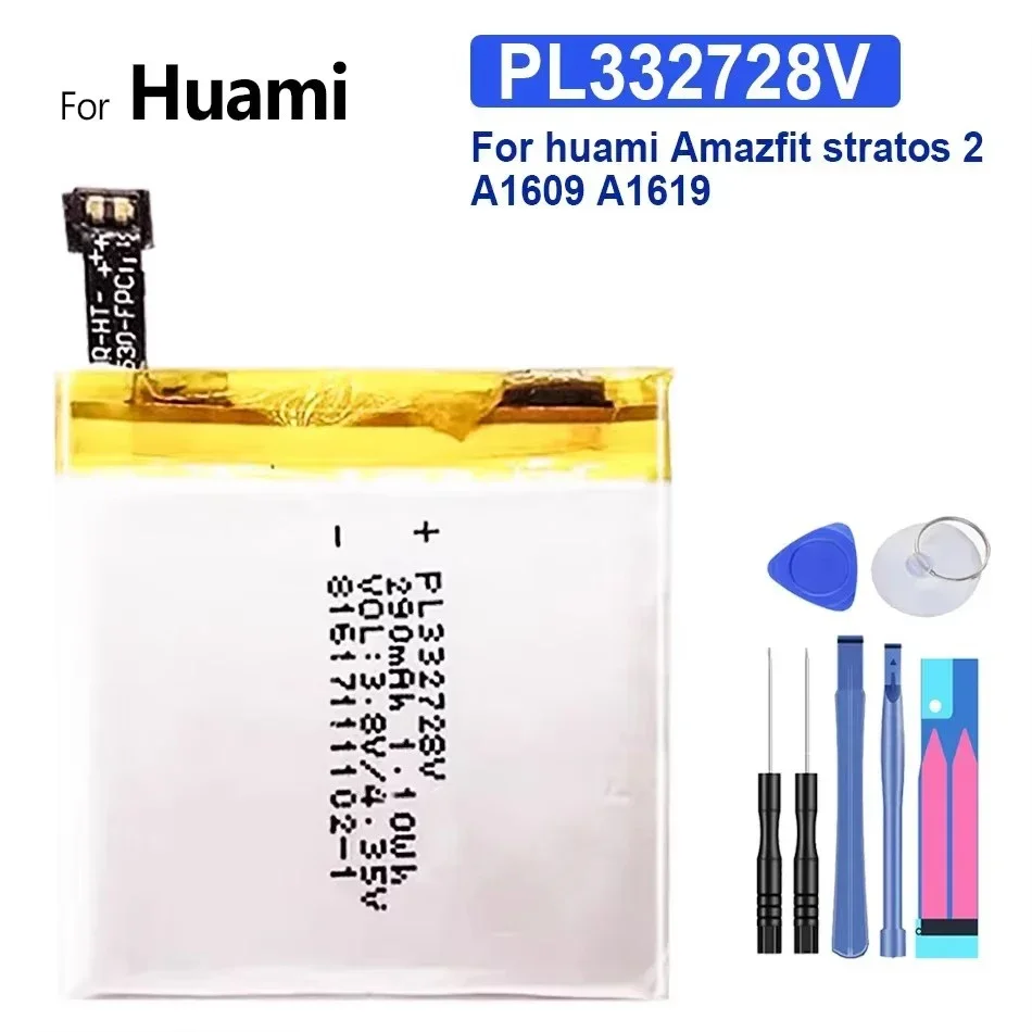 Battery for Huami Amazfit T-rex Pro/Res Sport 2/verge Lite Global/Stratos II 2 A1609/Ares Bip GTR/sports Watch