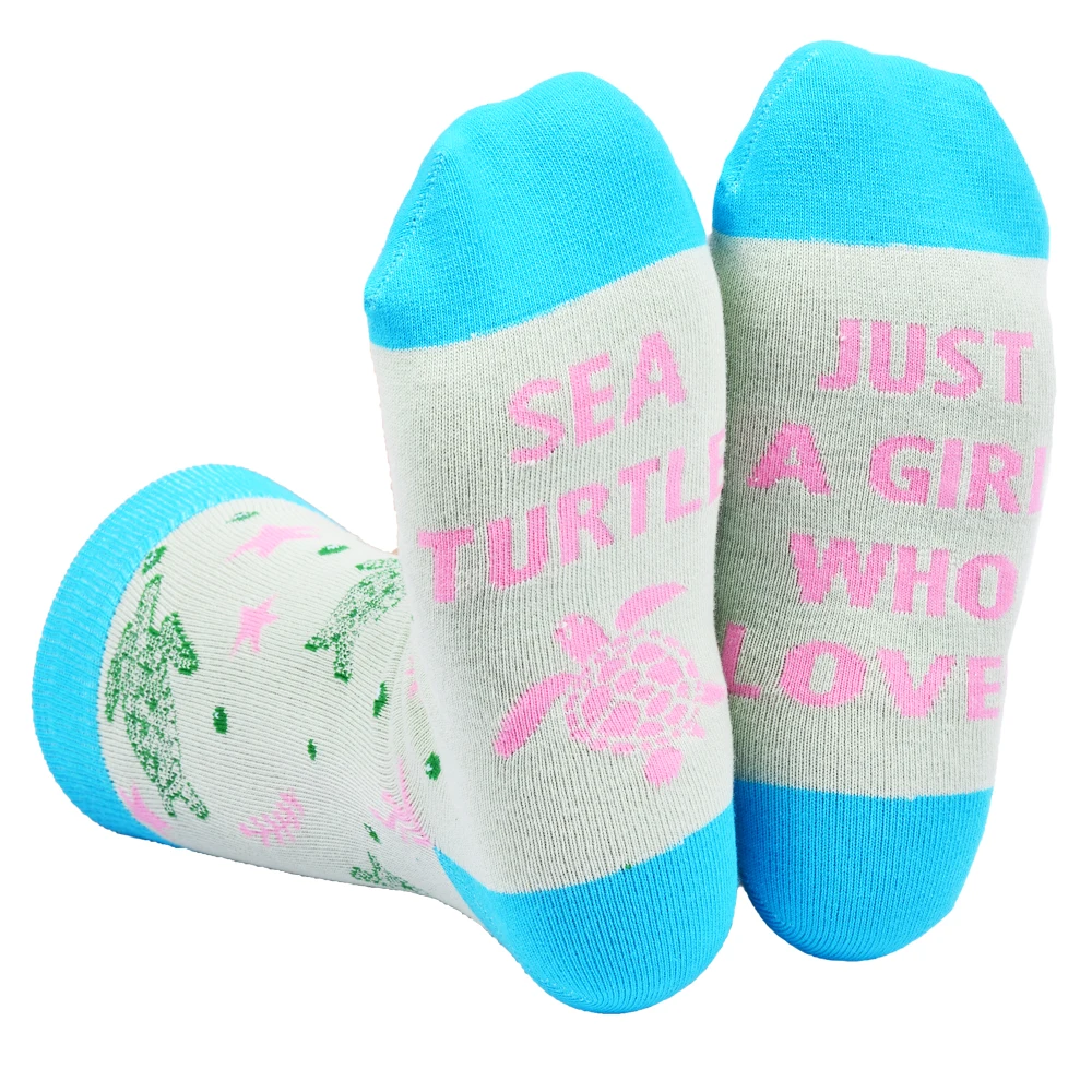 

Animal Lover Gifts for Women Girls - Funny Turtle Socks,Crazy Sea Turtle Socks Ocean Gifts for Teens