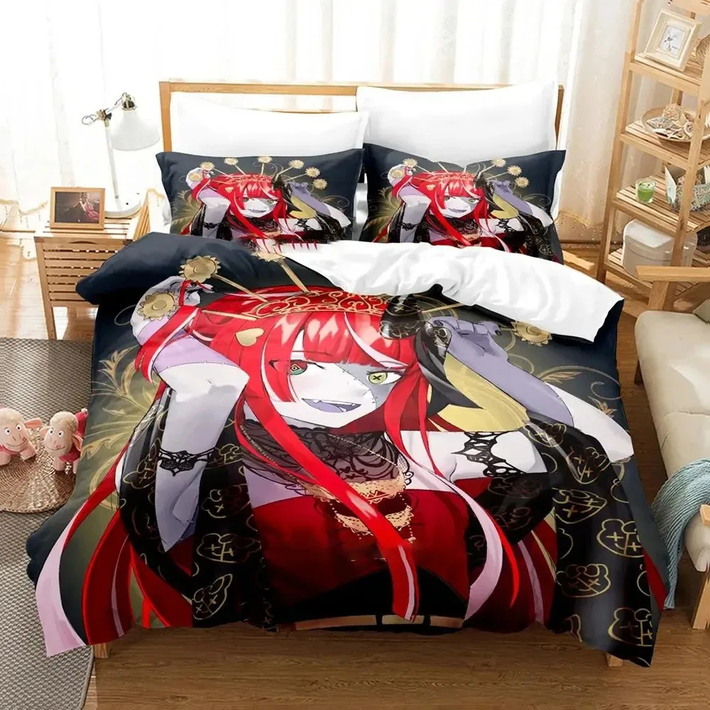 Anime Kureiji Ollie KUREIJI OLLIE Bedding Set Boys Girls Twin Queen Size Duvet Cover Pillowcase Bed Kid Adult Home Textileextile