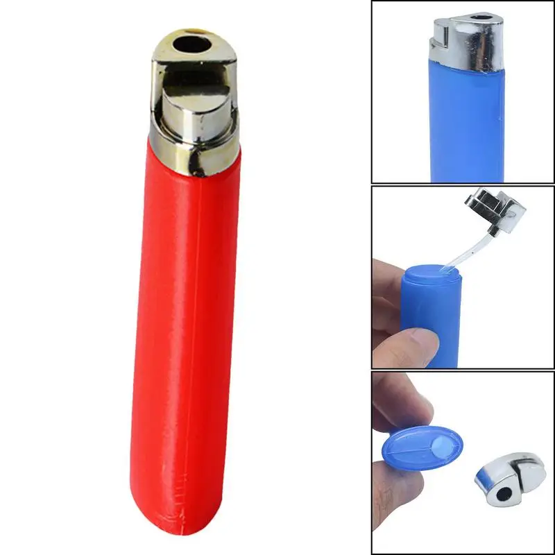 Divertente Squirting Water Lighter Toys Fake Lighter Joke Trick Toy bomboniere April fults Day Trickster Toys For Teens