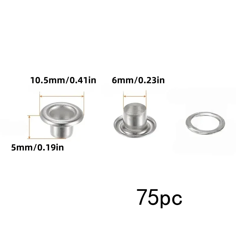 75 sets 6mm eyelet kit. For car sachets, anti-shake, safe and firm.