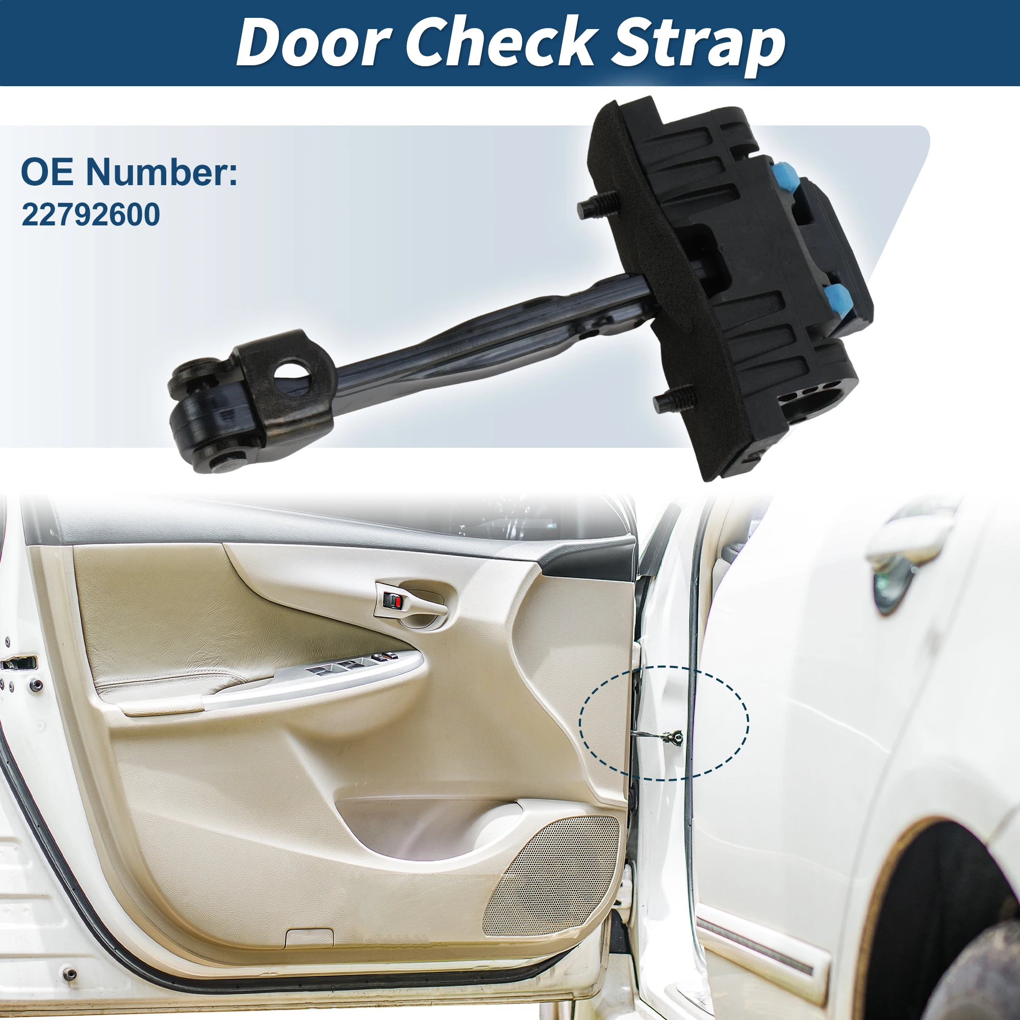 

Ремень ограничителя открывания передней двери UXCELL №22792600 для Cadillac SRX 2010-2016, 1 шт.