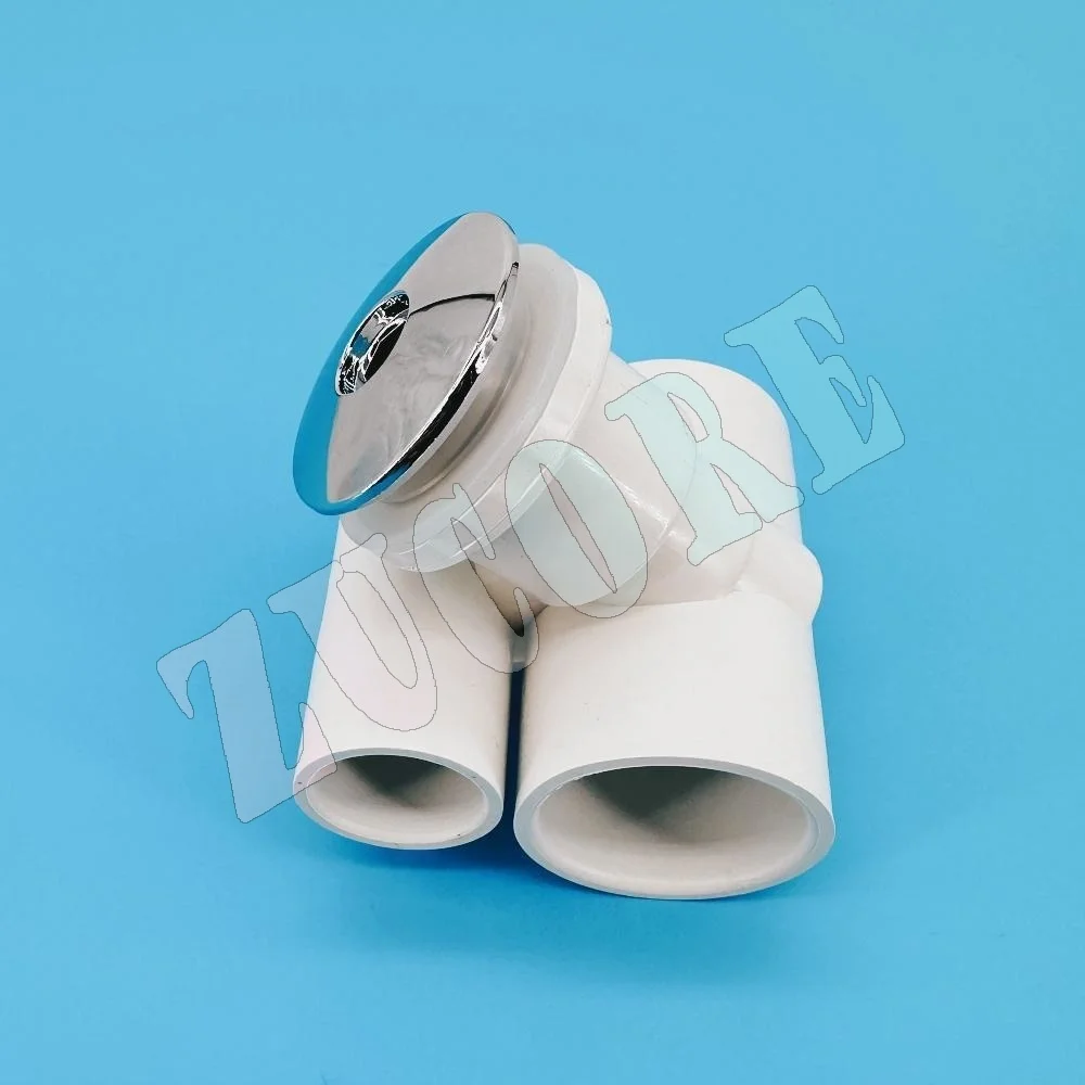 Φ40mm Cover 32mm Water-in Jet Nozzle Chromed Cap PVC Body Massage Bathtub Bubble Nozzle Straight Shape Hot Tub Water Jet Nozzle