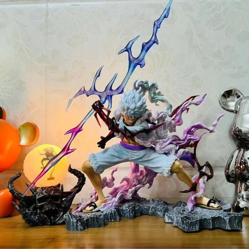 원피스 루피 5단 기어 니카 피규어 썬갓 니카 썬볼트 윙크 라이트닝 형태 PVC 애니메이션 액션 모델 수집용 스태츄 장난감 선물