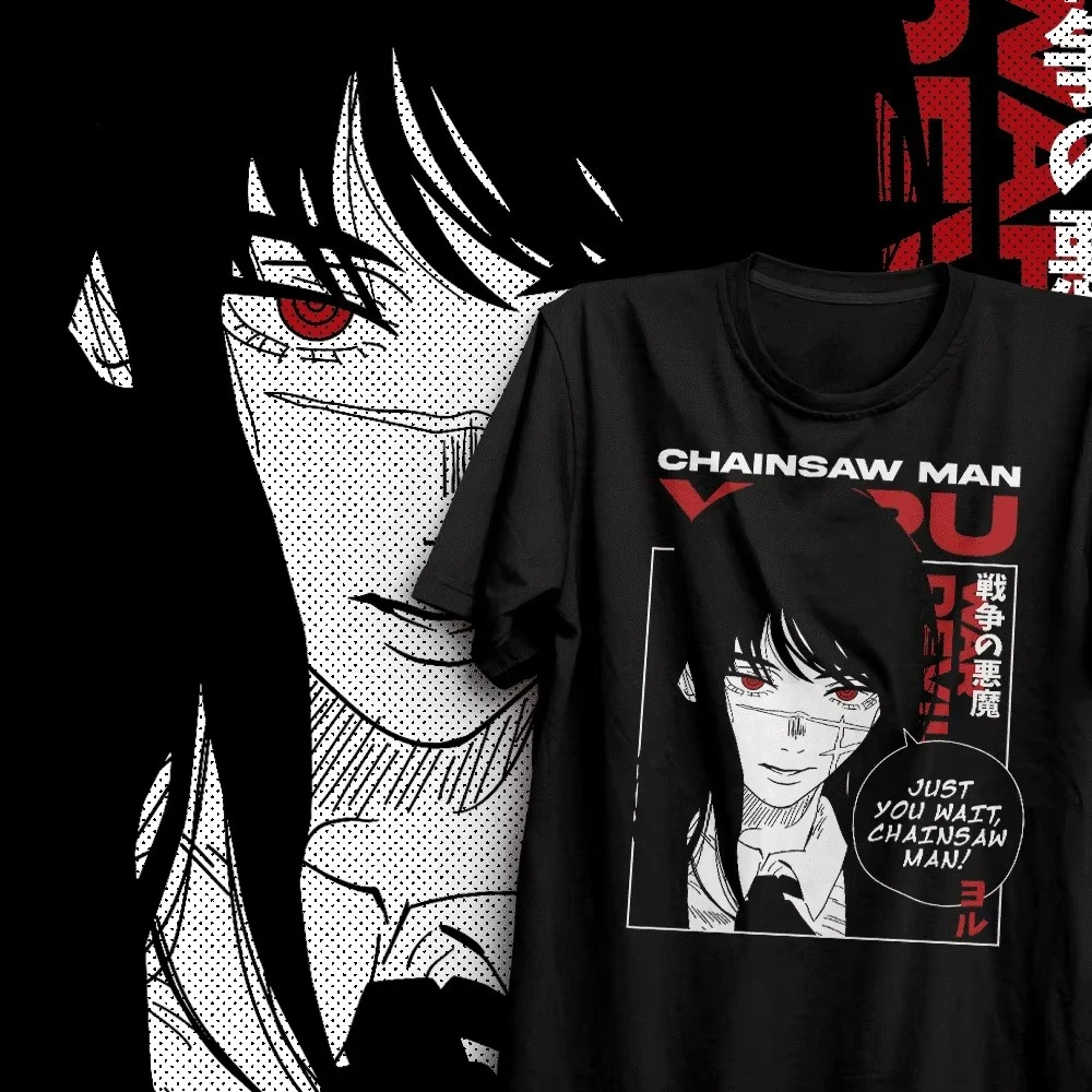 Chainsaw Man Anime Manga Bedrucktes T-Shirt Herren- und Damen-T-Shirt Herren-Top Sport-T-Shirt 2026 Sommer Neues T-Shirt