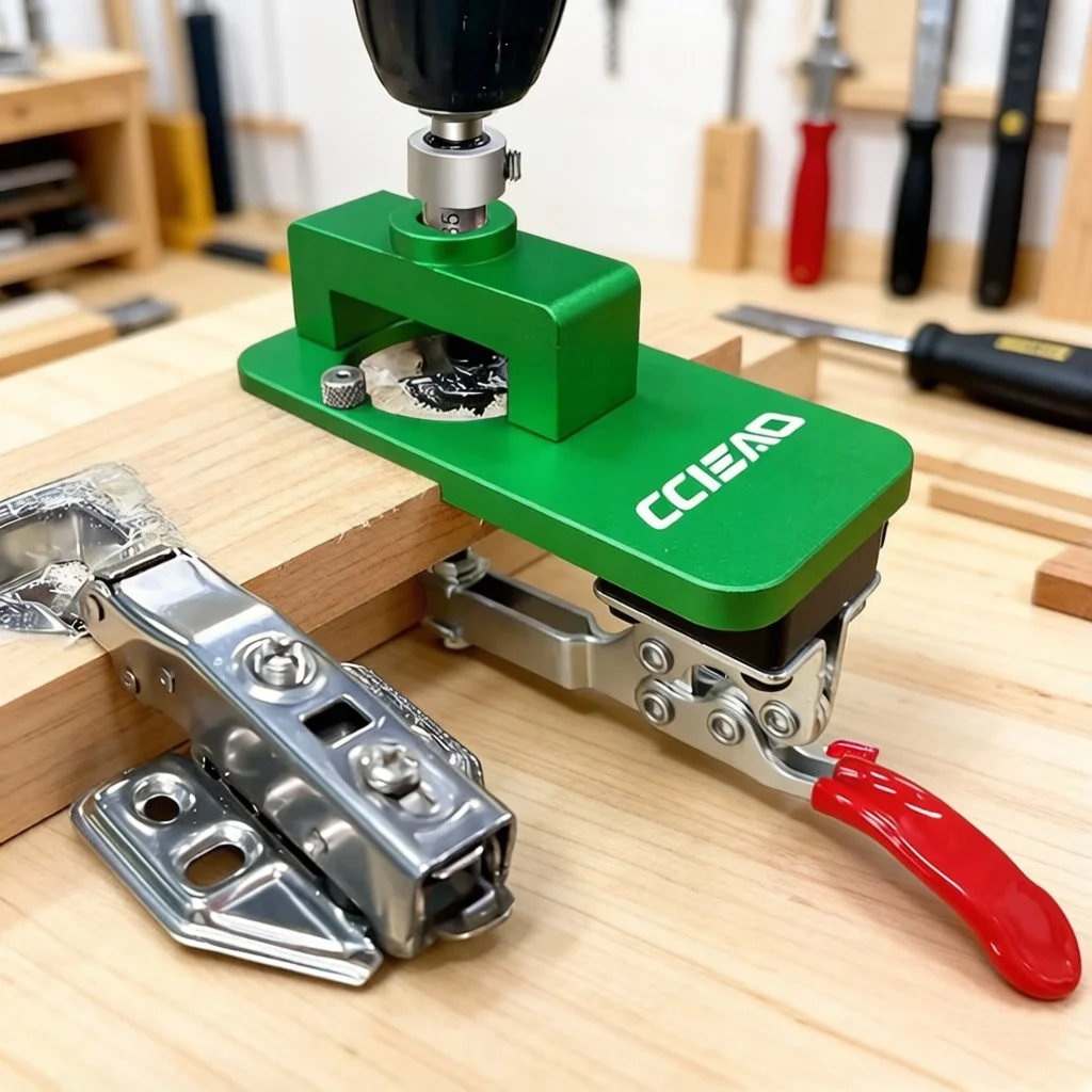 

Integrated Hidden Hinge Hole Fixture for Quick Clamping of 35mm Standard Aperture Aluminum Alloy Hinge Positioning Punch