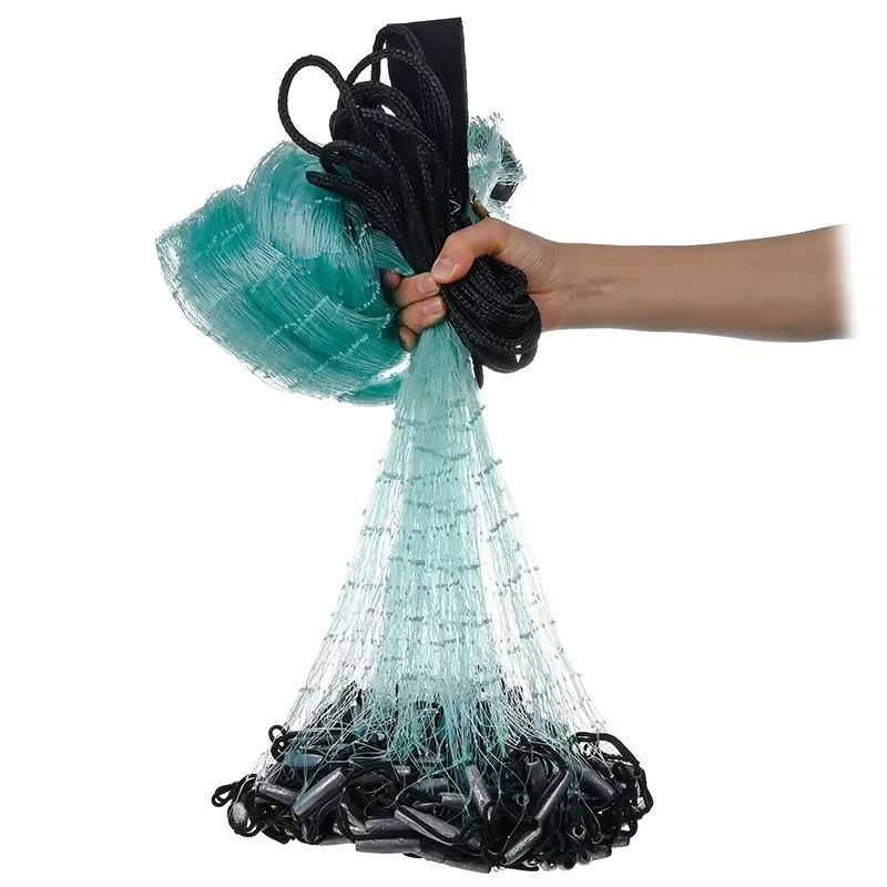 

Supply Factory Price Strong Durable Fishing Casting Net Drawstring Fishing Net Made In China