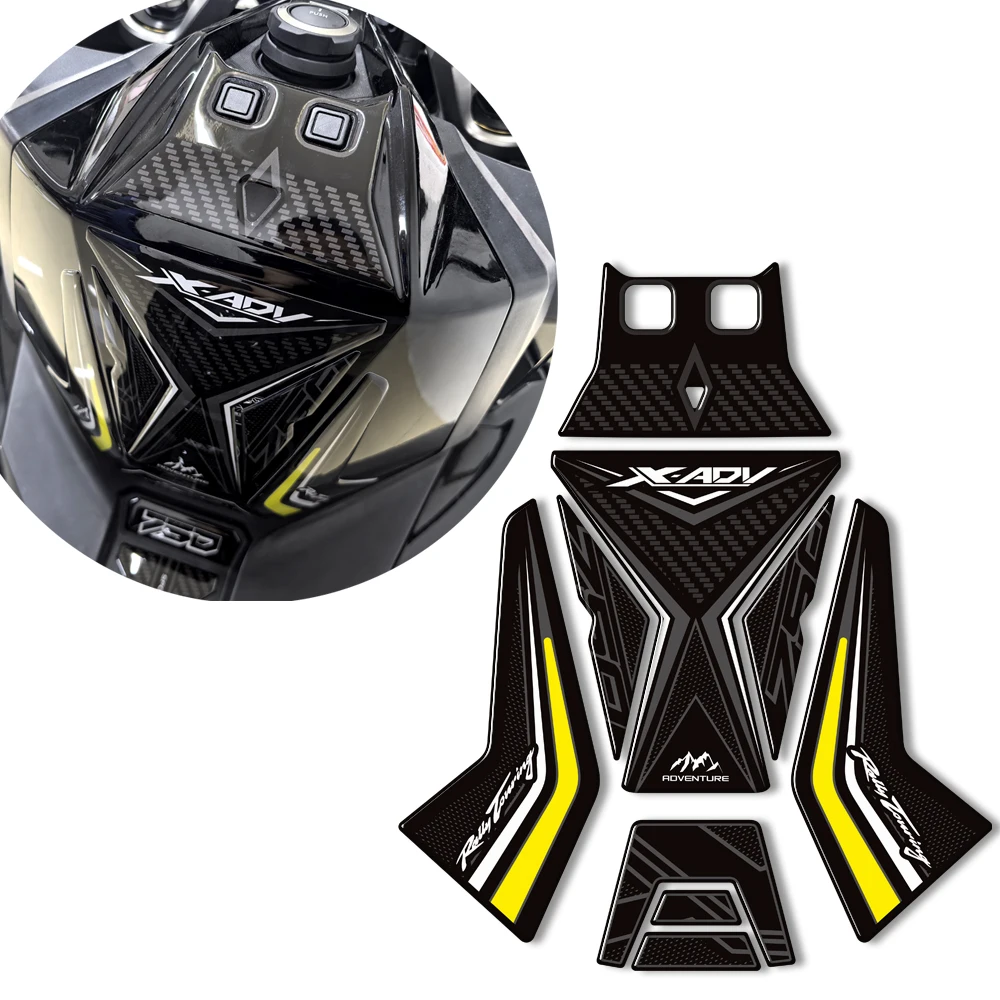 

NEW Motorcycle Tank pad stickers Knee Pad Grips Gas Fuel Oil 3D Stickers For Honda X-ADV 750 Adventure 2021 2022- 2025